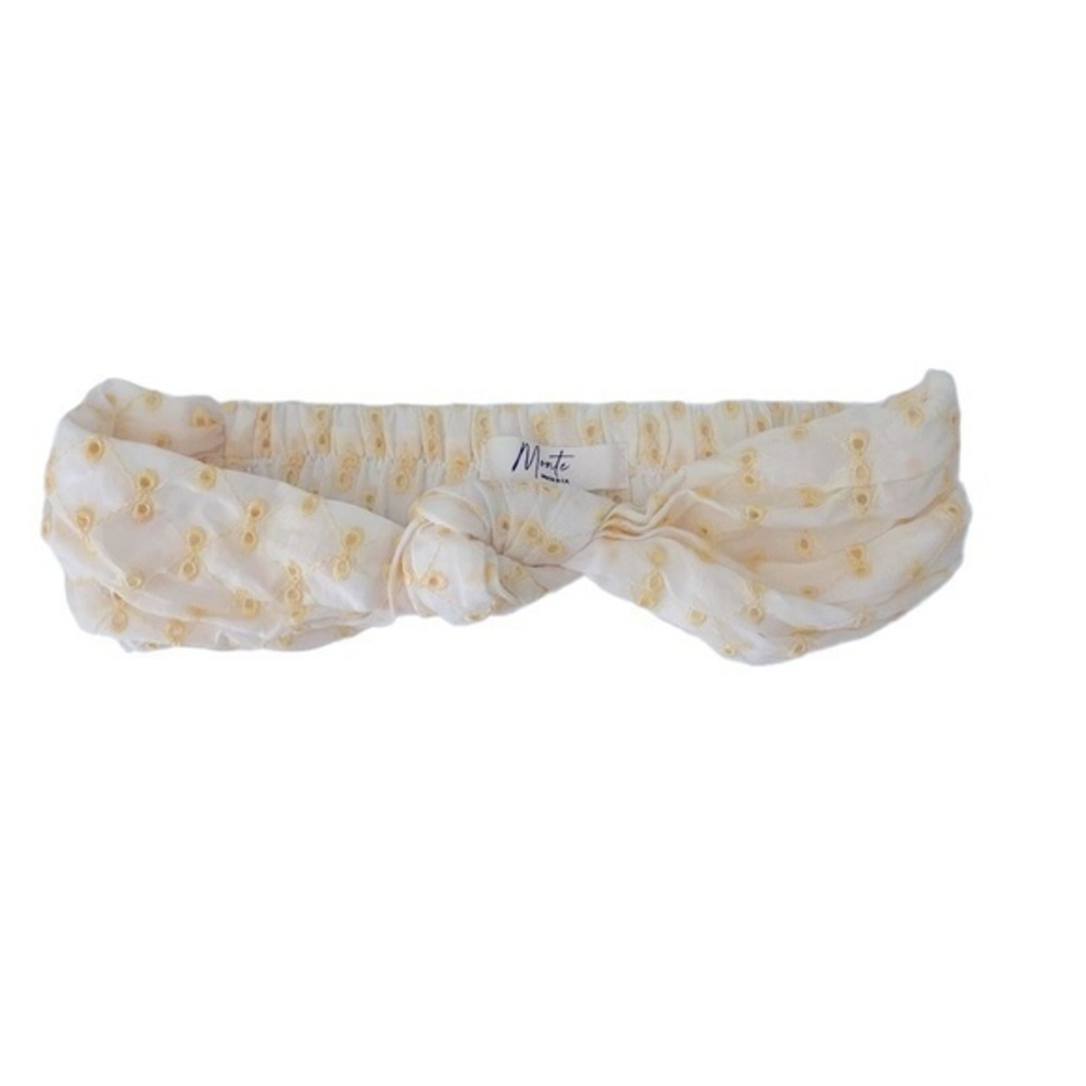 MONTE White & Yellow Headband